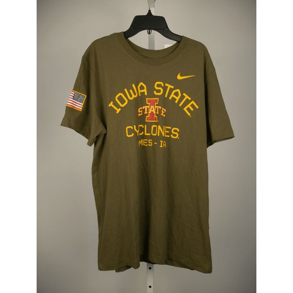 Nike Men's Olive Iowa State Cyclones Military Appreciation Performance T-Shirt X - Picture 2 of 7